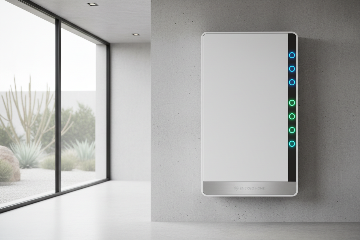 maak een afbeelding van een thuisbatterij