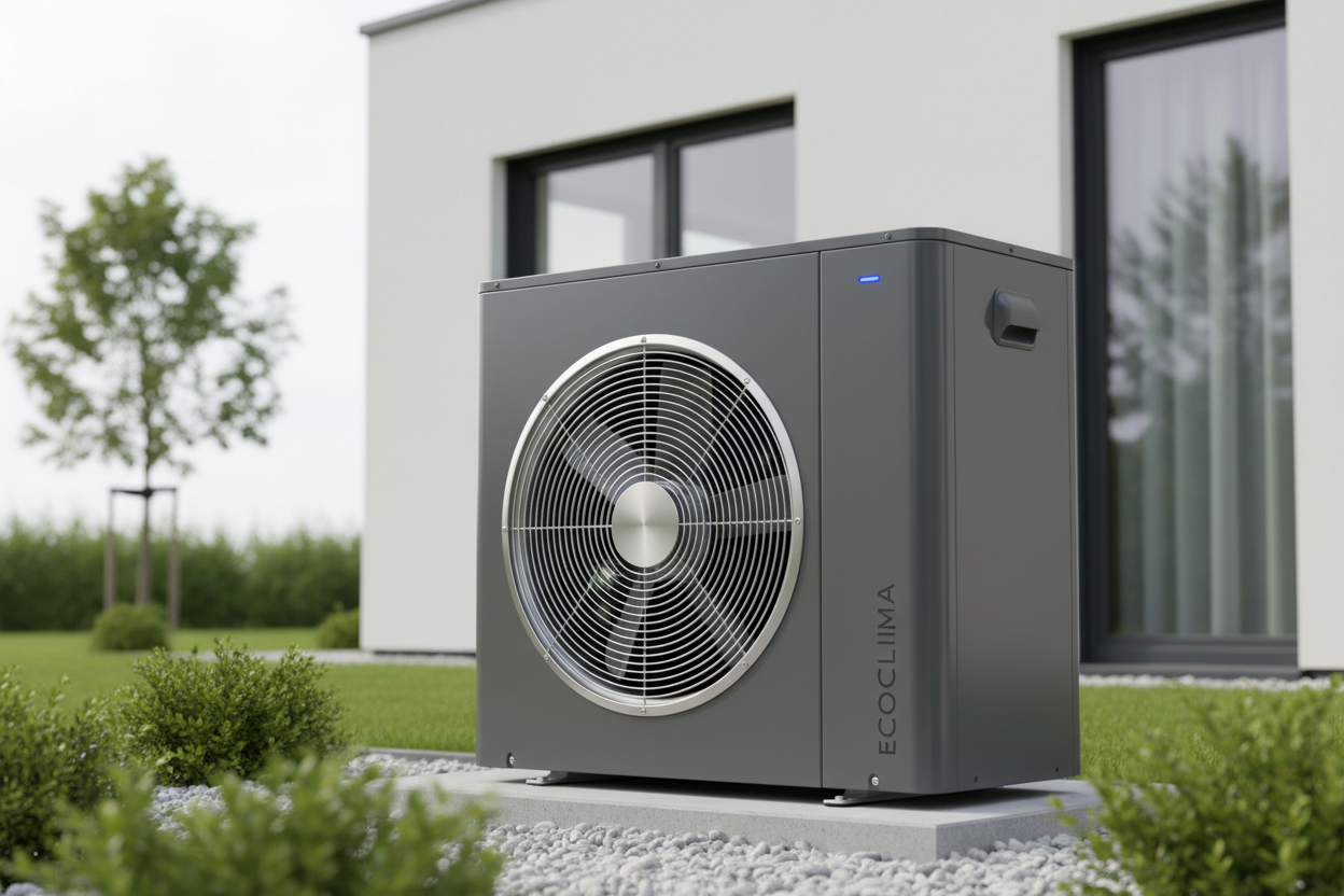 Maak een afbeelding van een warmtepomp