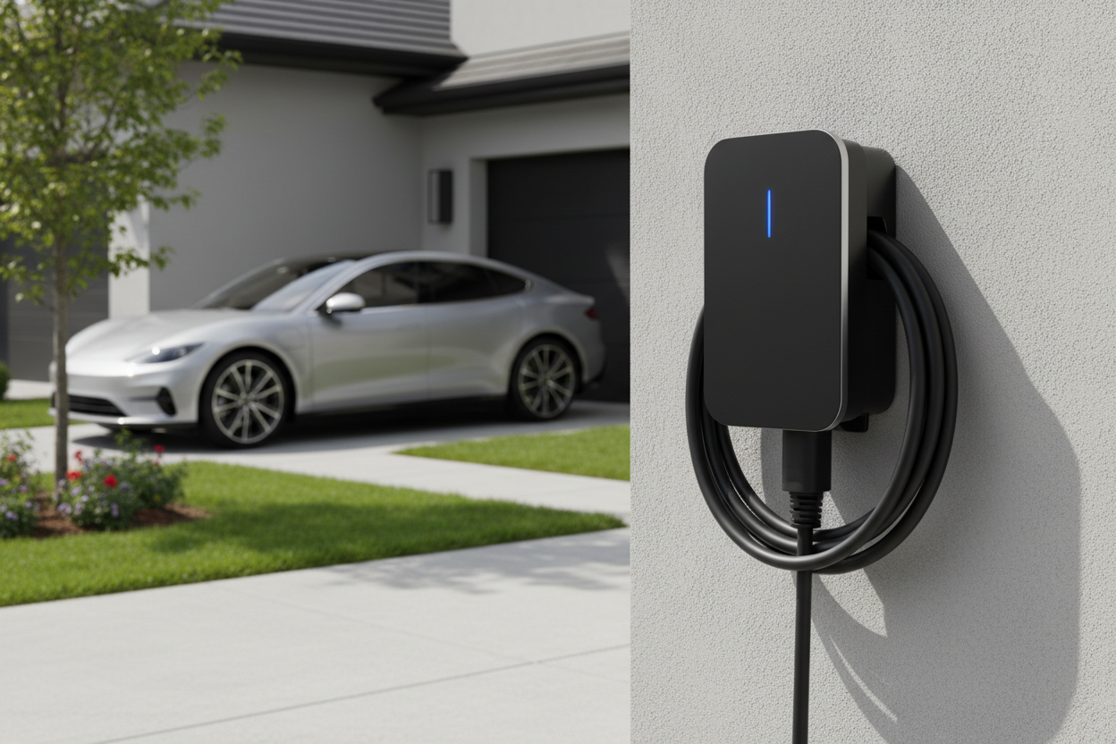 Maak een foto van een laadpaal